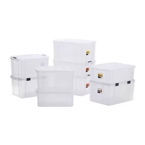 580x385x320mm 収納ケース(バックル付/クリア)【EA506AB-46A】