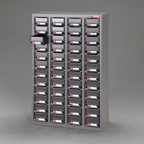 587x237x937mm/4列 12段 パーツキャビネット【EA957F-14】