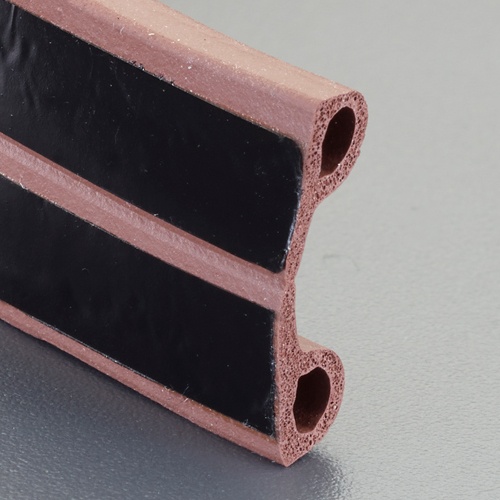 5x 10mmx 6m 戸あたりクッションテープ(P型/茶)【EA944KD-327】