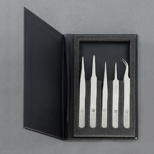 5本組 超精密ピンセット(ステンレス製)【EA595H-2】