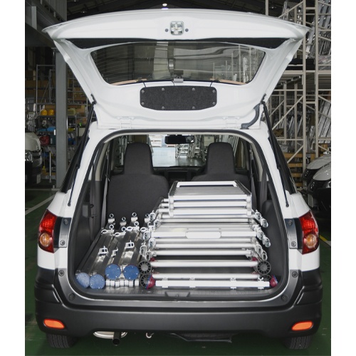 6.15m 高所作業台(アウトリガー付/アルミ合金製)【EA905PA-13】