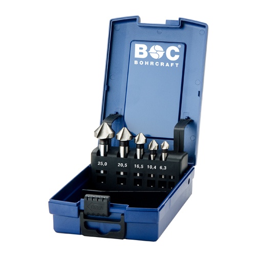 6.3-25.0mm カウンターシンク(5本組・HSS)【EA827FE-305】