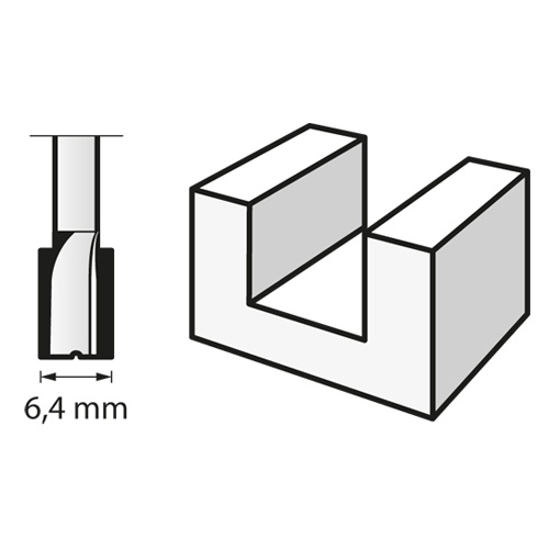 6.4x 2.0mm ルータービット【EA818E-23A】