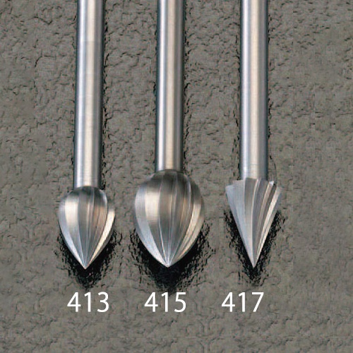 6.4x 9.39mm/3.2mm軸 ロータリーカッター(2本入)【EA818E-417】