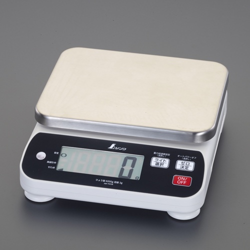 6000g(2.0g) 防水・防塵デジタルはかり【EA715SF-3】