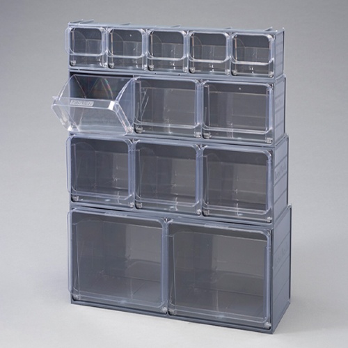 600x240x300mm/2列 マルチストール(クリスタル)【EA957AA-5】