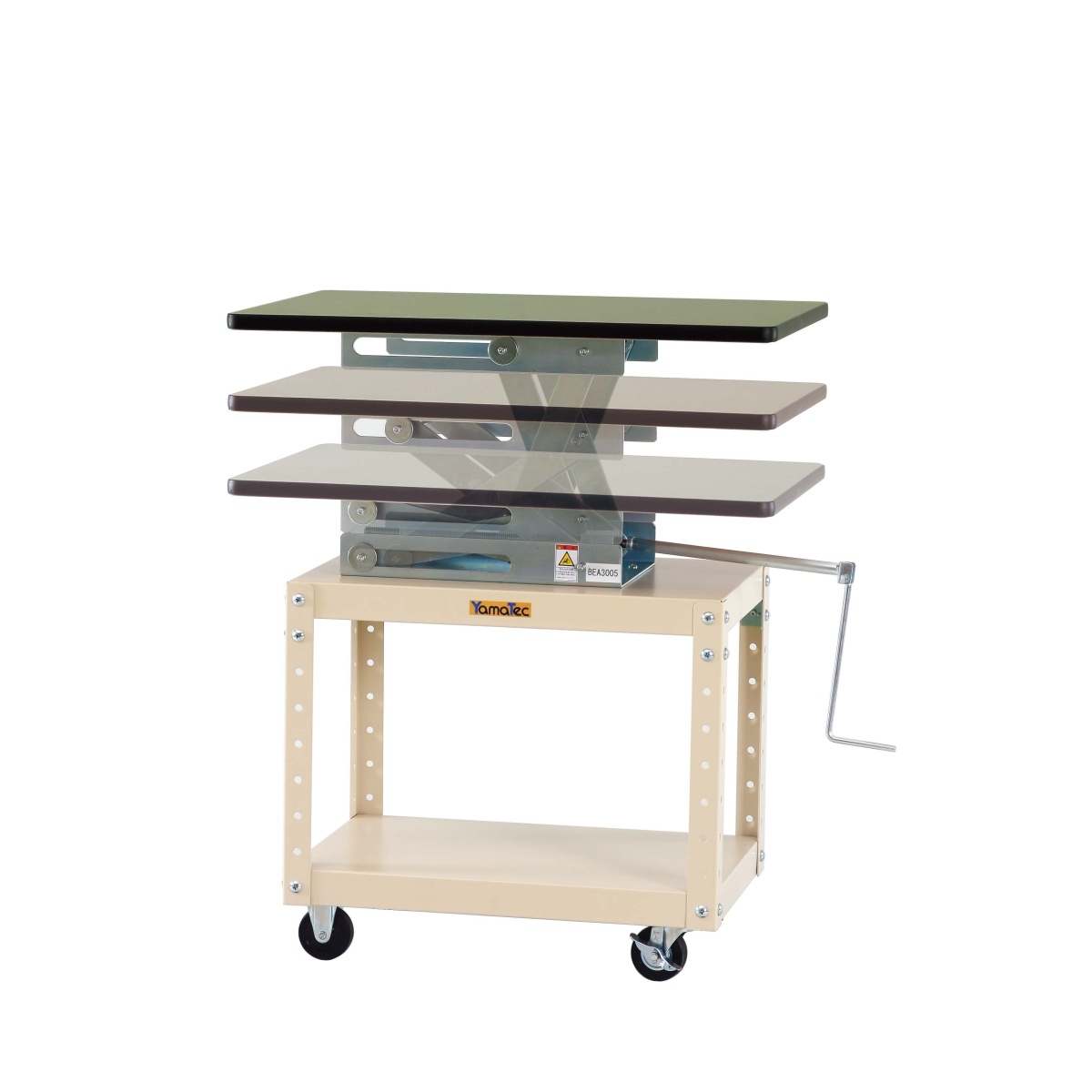 600x400x677- 907mm ワゴン(昇降天板付)【EA956KD-1】