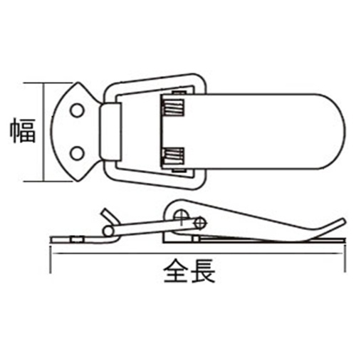 60x35mm パッチン(2個)【EA951BR-13B】