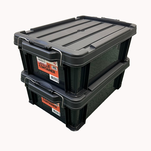 624x450x330mm 収納ケース(チャコールグレー/3個)【EA506AB-47BB】