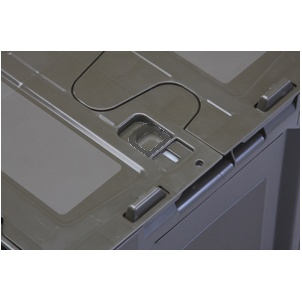 649x439x340mm/75.9L 折畳コンテナ(OD/蓋付5個)【EA506AA-7E】