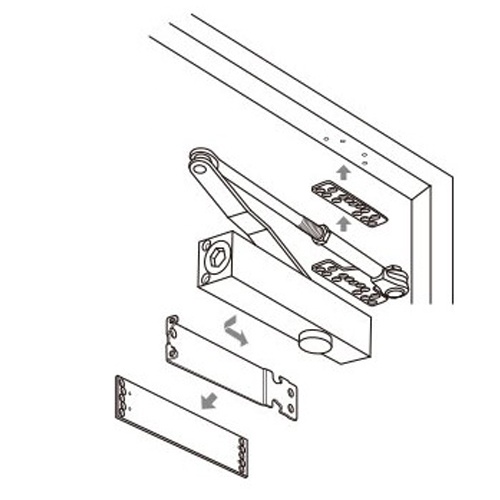 65kg以下 ドアクローザー(パラレル型)【EA951LD-72】