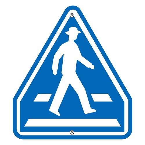 685x600mm 構内道路標識[横断歩道]【EA983AE-46】