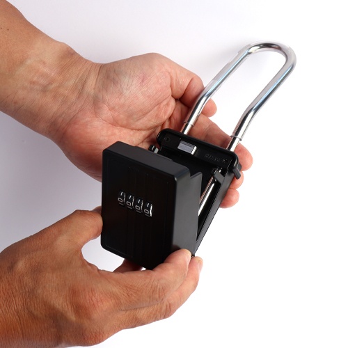 68x60x180mmキーボックス(ダイヤル開閉式/アングル型)【EA983ZA-10】