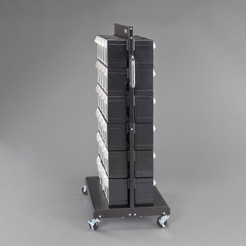 690x560x1460mm/4列 6段 マルチストールカート(両面)【EA957FL-11】