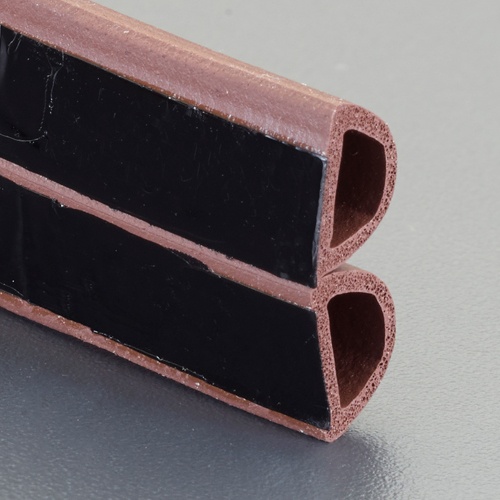 6x 9mmx 6m 戸あたりクッションテープ(D型/茶)【EA944KD-328】