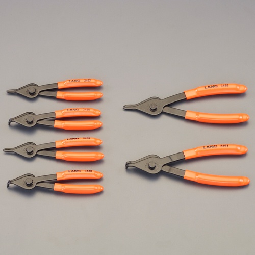 6本組 軸穴兼用スナップリングプライヤー【EA590HA-36】