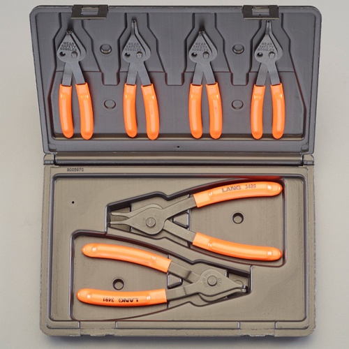 6本組 軸穴兼用スナップリングプライヤー【EA590HA-36】