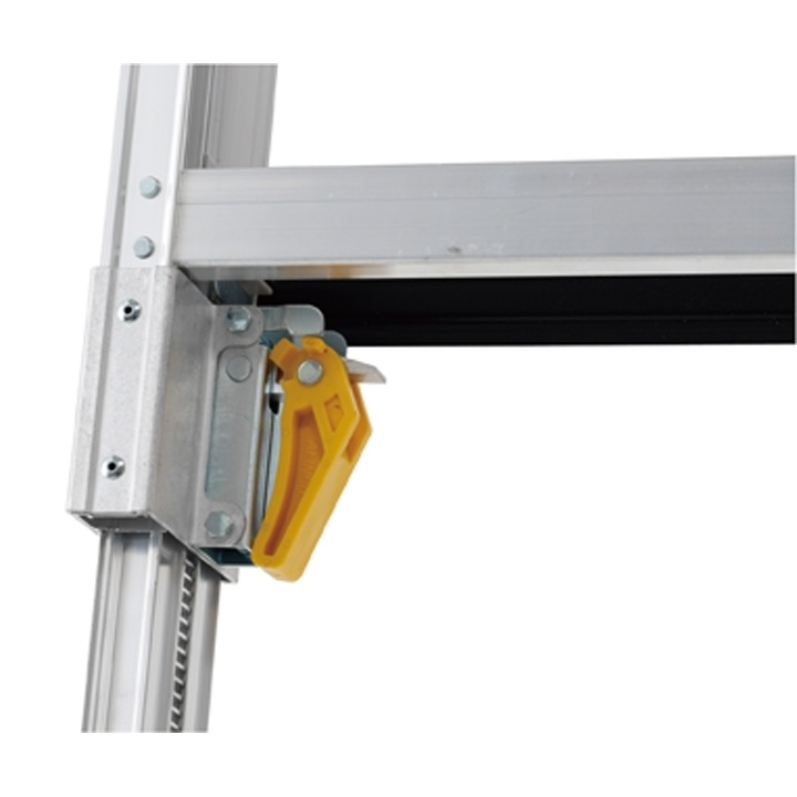 7.43-7.75m 二連はしご(伸縮脚/アルミ製)【EA902AG-43】