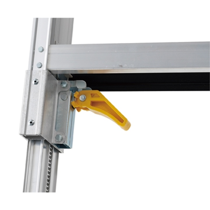 7.43-7.75m 二連はしご(伸縮脚/アルミ製)【EA902AG-43】