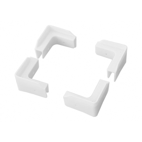 70x70mm プラダン用コーナー(SxS用/白/4個)【EA911BG-1】