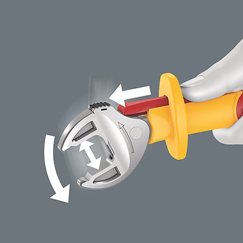 7-10mm(1/ 4インチ-3/8インチ)絶縁クイックスパナ(ラチェット)【EA560WS-301】