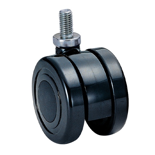 75mm キャスター(ツインホイール/ナイロン/SUSネジ)【EA986TA-1075】