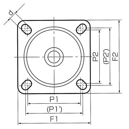 75mm キャスター(自在金具・左ブレーキ/黒ポッチ付)【EA986PP-62】