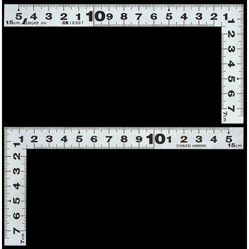 75x150mm シルバー曲尺【EA720WA-10】