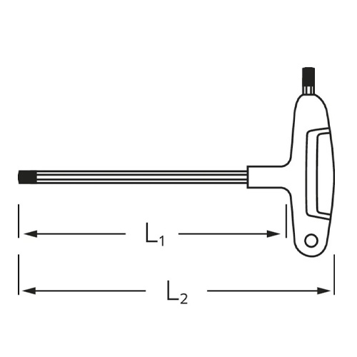 8.0x200mm [Hexagon]T型ドライバー【EA573RA-8A】