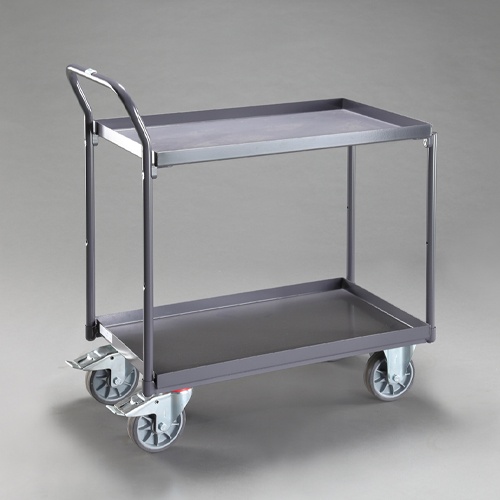 850x500mm/400kg 運搬車(ESD/二段/ブレーキ付)【EA520BE-57】