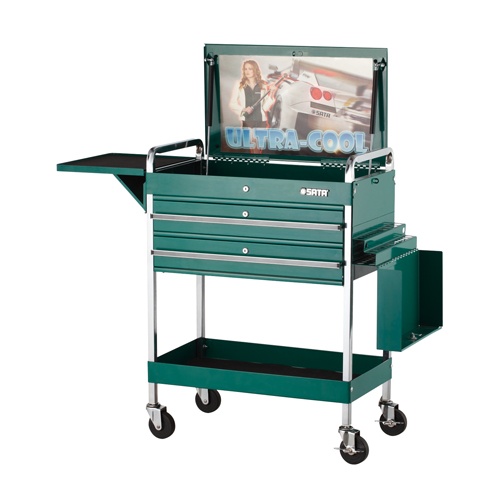 880x416x1029mm ツールカート(二段引出し)【EA683ZE-2】