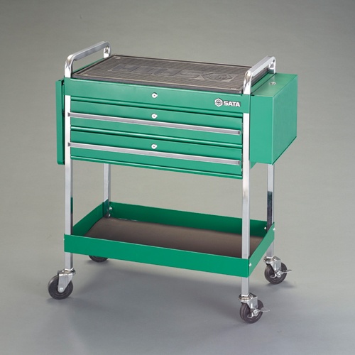 880x416x1029mm ツールカート(二段引出し)【EA683ZE-2】