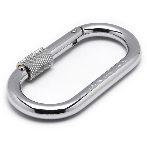 89x36x10mm カラビナ(スチール製/安全環付)【EA638JW-12】