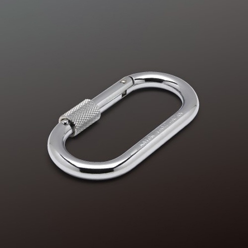 89x36x10mm カラビナ(スチール製/安全環付)【EA638JW-12】