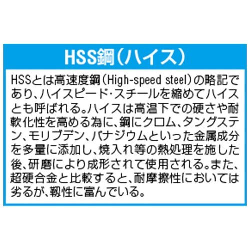 9.5x125mm ストレートドリル(HSS/10本)【EA824FT-9.5】