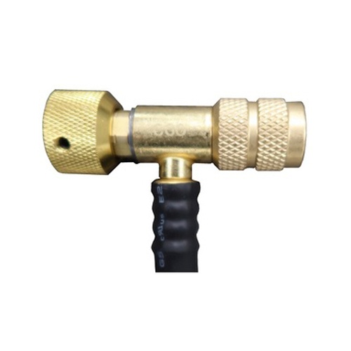 90cm/R32・R410A バルブ付チャージングホース/黄【EA101TB-13】