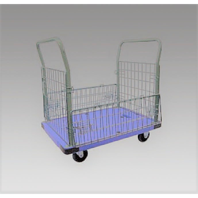 914x600mm/300kg 運搬車(メッシュカゴ付)【EA520B-55】