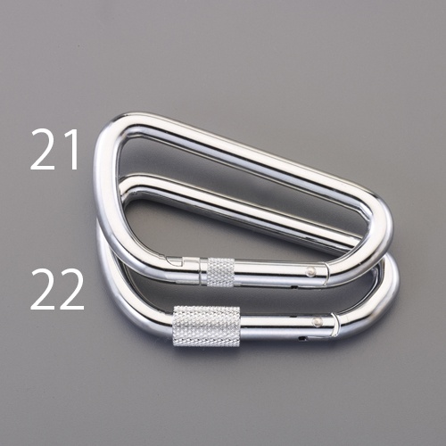 94x40x10mm カラビナ(スチール製)【EA638JW-21】