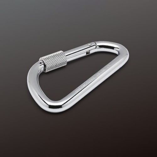 94x40x10mm カラビナ(スチール製/安全環付)【EA638JW-22】