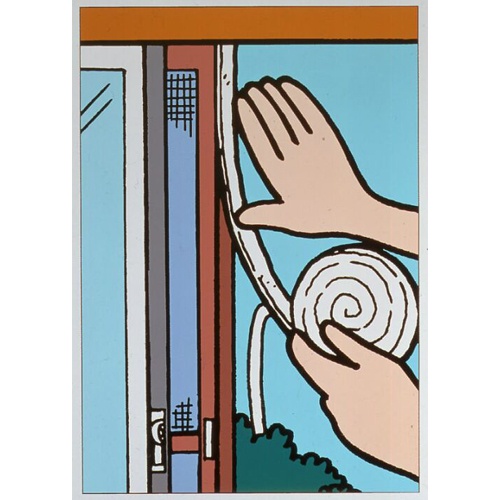 9x 9mm/ 2m すき間テープ(毛付)【EA944KD-268】