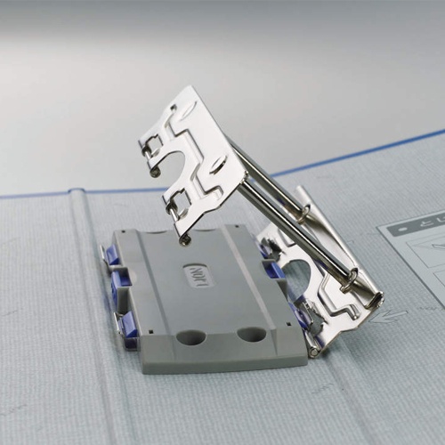 A4/S型 両開きパイプ式ファイル(800枚/ブルー)【EA762CL-205】