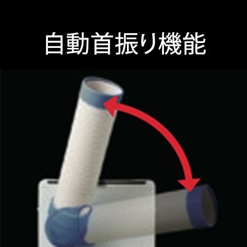 AC100V スポットクーラー(二口型/自動首振)【EA897TE-3B】