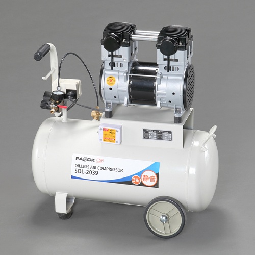 AC100V/ 650W エアーコンプレッサー(25L/オイルレス)【EA116SW-1】