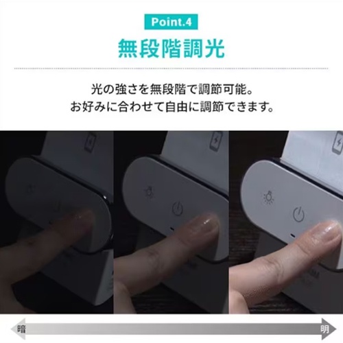 AC100V/ 8W デスクスタンド/LED(白)【EA761XL-24】