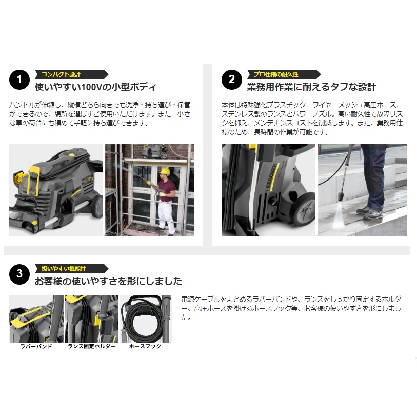 AC100V/1.40kW [業務用]高圧洗浄機(60Hz)【EA115KC-7】