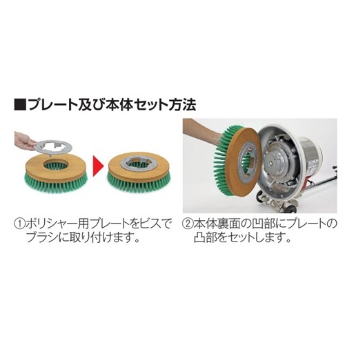 AC100V/1050W 電動ポリッシャー(12型/高速)【EA899MY-3】