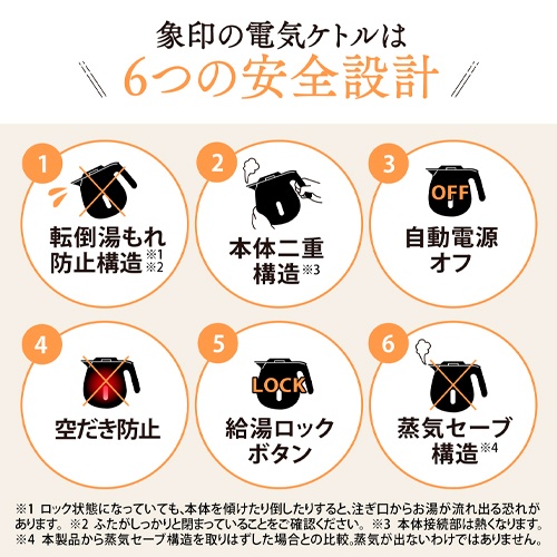 AC100V/1300W/0.8L 電気ケトル(サンドグレー)【EA763AP-37G】