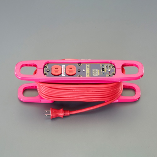 AC100V/15Ax10m コードリール(車載コンセント対応)【EA815GV-26】