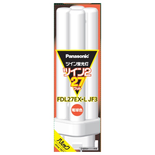 AC100V/27W 蛍光灯/ツイン(電球色)【EA758XH-27AA】