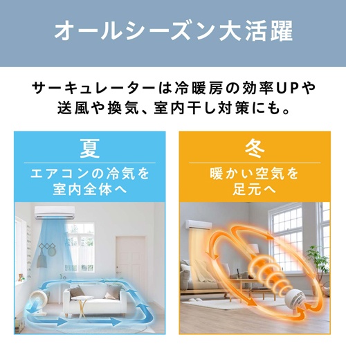 AC100V/34W サーキュレーター(上下左右首振り)【EA763FB-9A】